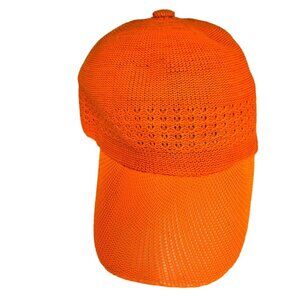 Neon Orange Mesh Trucker Hat For Outdoor Adventures & Fun C61